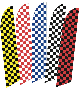 Checkered Feather Flag