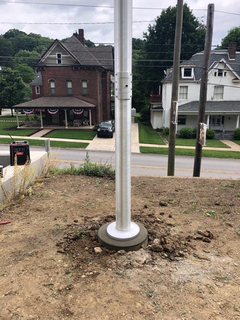 Butler PA  - Flagpole Installation